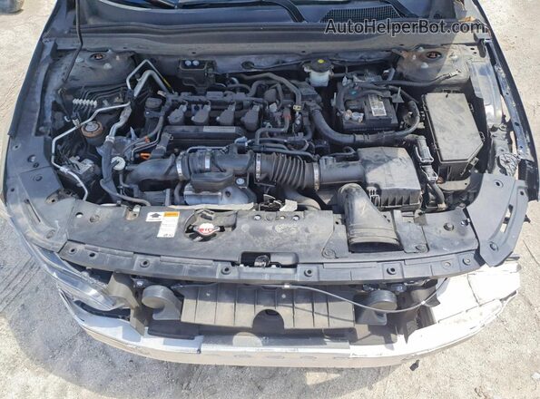 1HGCV1F33KA126261 2019 HONDA ACCORD Черный Вид задней части салона