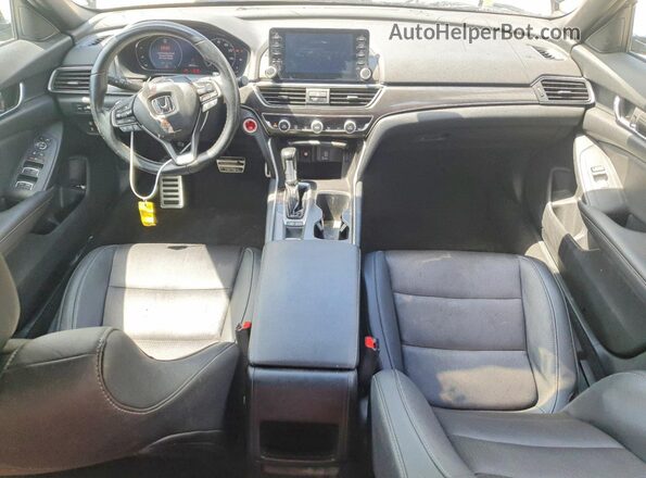 1HGCV1F33KA126261 2019 HONDA ACCORD Черный Вид панели приборов