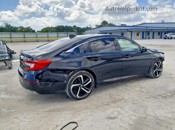 1HGCV1F33KA126261 2019 HONDA ACCORD Черный Задняя правая четверть
