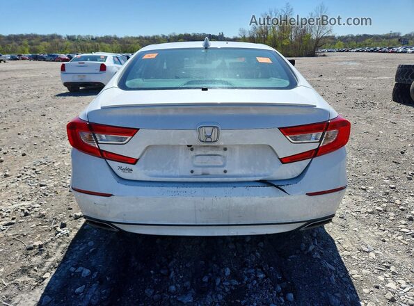 1HGCV1F33KA147692 2019 HONDA ACCORD White Вид ззаду