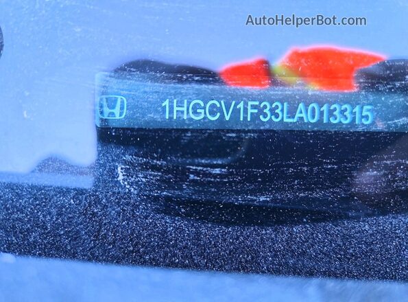 1HGCV1F33LA013315 2020 HONDA ACCORD Gray Widok komory silnika