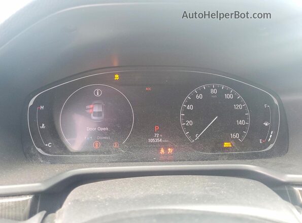 1HGCV1F33LA050607 2020 HONDA ACCORD Gray Սարքավորումների վահանակի տեսք