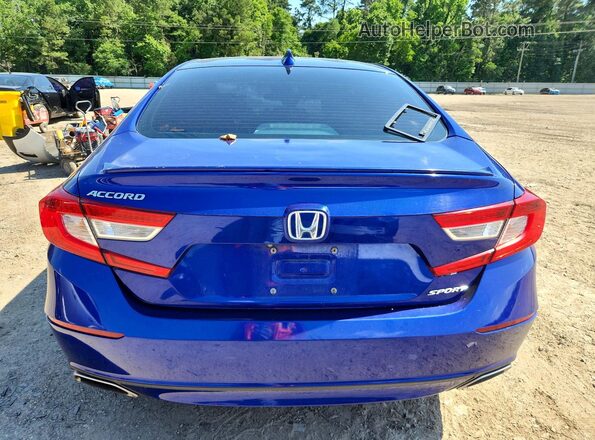 1HGCV1F33LA055791 2020 HONDA ACCORD Blue Vista trasera
