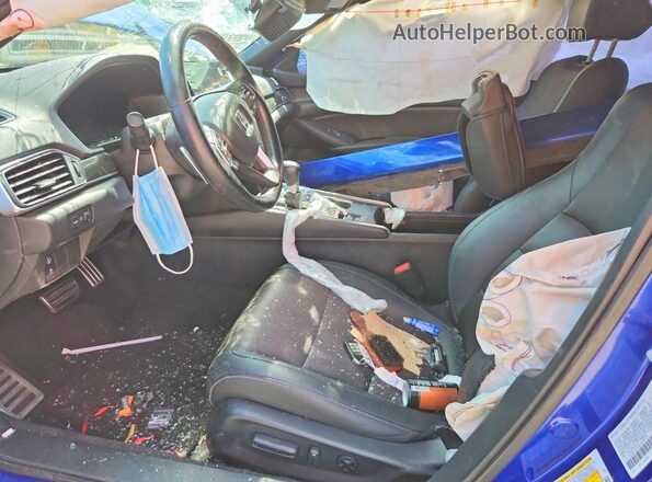 1HGCV1F33LA055791 2020 HONDA ACCORD Blue Vista interior delantera