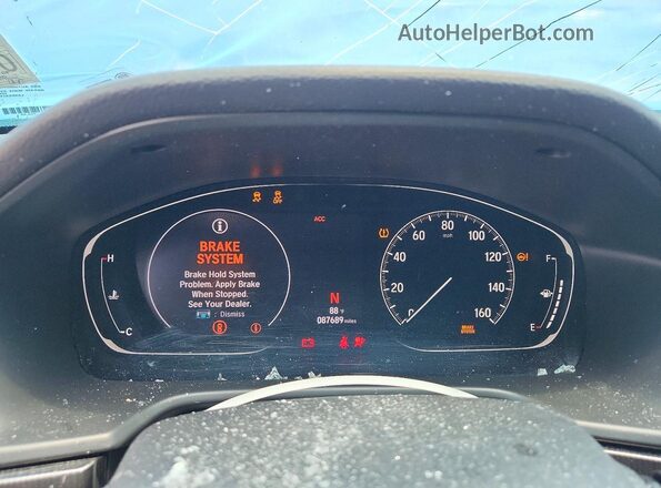 1HGCV1F33LA055791 2020 HONDA ACCORD Blue Vista del cuadro de instrumentos