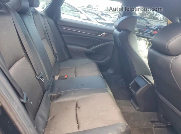 1HGCV1F33LA140064 2020 HONDA ACCORD Black Rear seats view