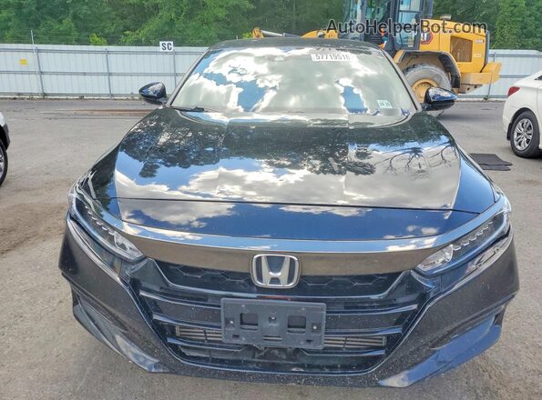 1HGCV1F33LA140064 2020 HONDA ACCORD Black Front view