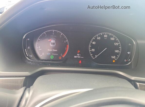 1HGCV1F33LA148200 2020 HONDA ACCORD Blue Widok zestawu wskaźników