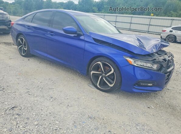 1HGCV1F33LA148200 2020 HONDA ACCORD Blue Przód prawy