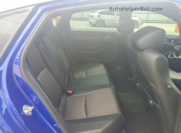 1HGCV1F33LA148200 2020 HONDA ACCORD Blue Widok tylnych siedzeń