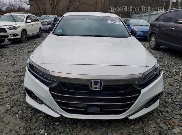 1HGCV1F33MA016121 2021 HONDA ACCORD White Դիմացի տեսք