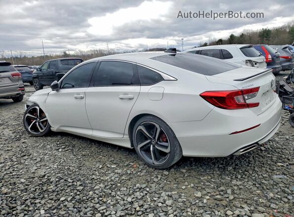 1HGCV1F33MA016121 2021 HONDA ACCORD White Հետևի ձախ