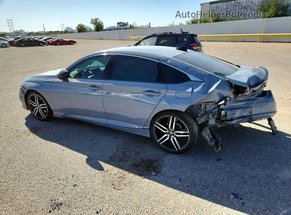 1HGCV1F33MA017415 2021 HONDA ACCORD Серый Задняя левая четверть