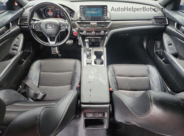 1HGCV1F33MA113741 2021 HONDA ACCORD Серый Вид панели приборов