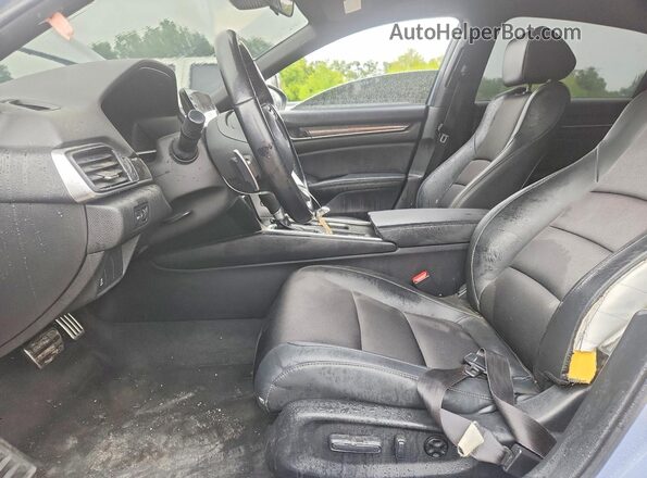 1HGCV1F33MA113741 2021 HONDA ACCORD Серый Вид салона спереди