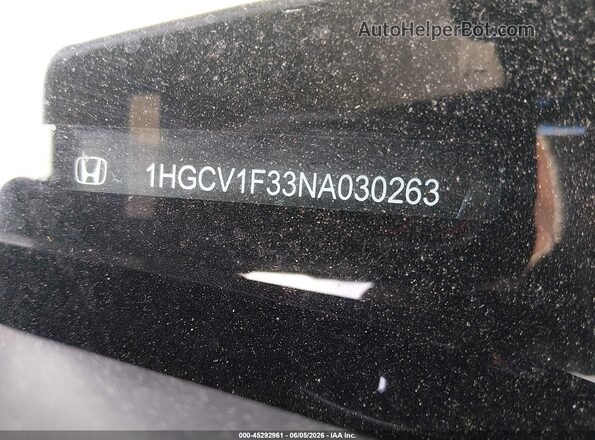 1HGCV1F33NA030263 2022 HONDA ACCORD Navy Widok komory silnika