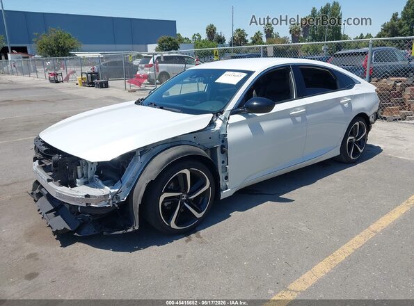 1HGCV1F33NA031252 2022 HONDA ACCORD White Передня ліва чверть