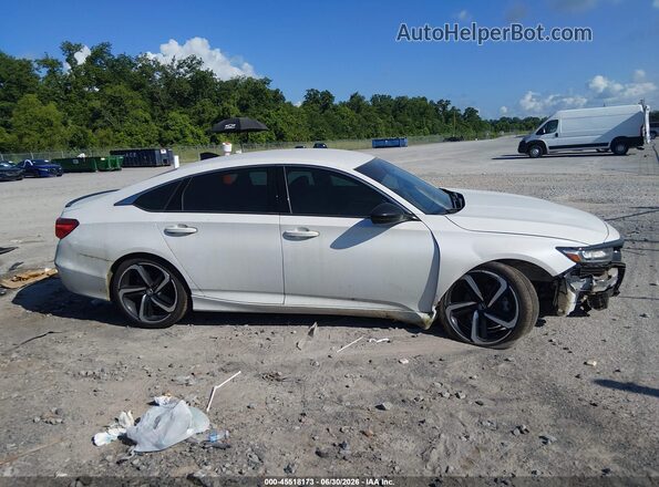 1HGCV1F33NA069077 2022 HONDA ACCORD White Widok wnętrza z tyłu