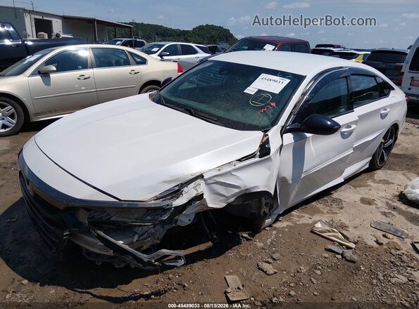 1HGCV1F33NA071122 2022 HONDA ACCORD White Vista tres cuartos delantera izquierda