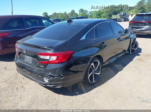 1HGCV1F33NA074392 2022 HONDA ACCORD Черный Задняя правая четверть