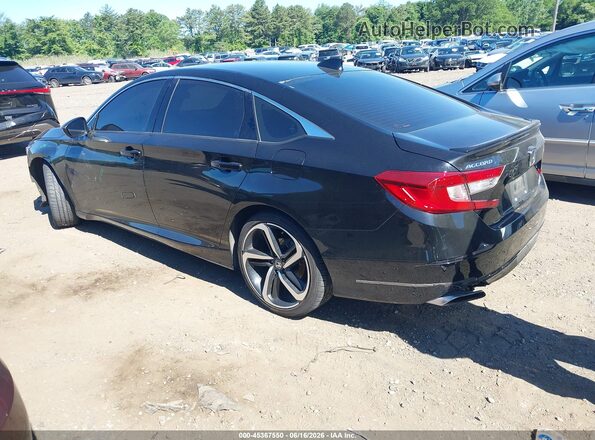 1HGCV1F33NA074392 2022 HONDA ACCORD Черный Задняя левая четверть