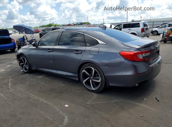 1HGCV1F34JA063699 2018 HONDA ACCORD Gray Tył lewy