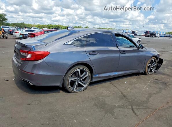 1HGCV1F34JA063699 2018 HONDA ACCORD Gray Tył prawy