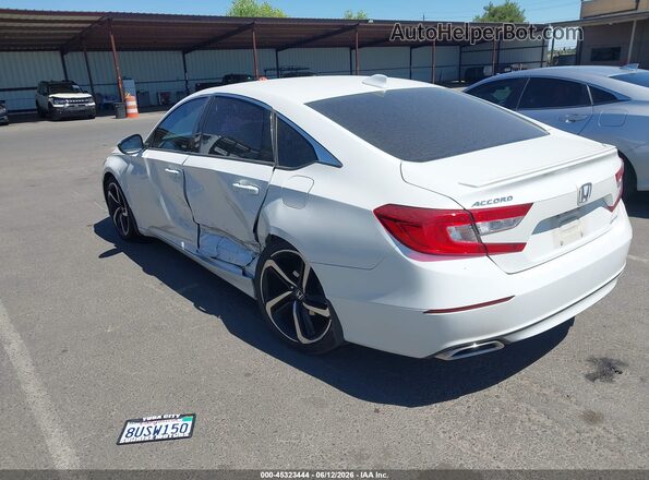 1HGCV1F34JA102226 2018 HONDA ACCORD White Հետևի ձախ