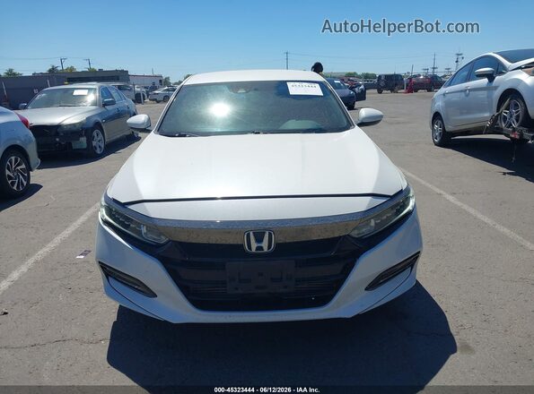 1HGCV1F34JA102226 2018 HONDA ACCORD White Սալոնի հետևի տեսք