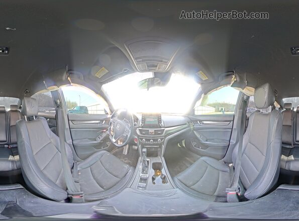 1HGCV1F34JA139969 2018 HONDA ACCORD Blue Вид наклейки з VIN-кодом