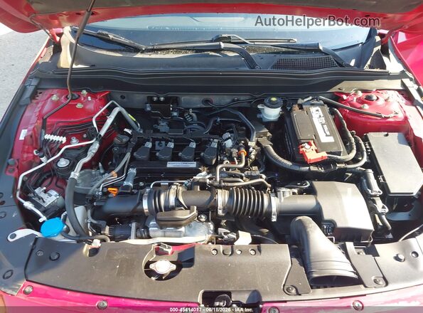 1HGCV1F34JA168310 2018 HONDA ACCORD Red უკანა ხედი