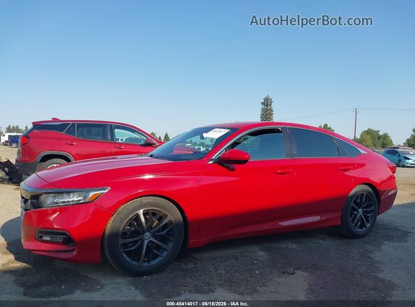 1HGCV1F34JA168310 2018 HONDA ACCORD Red სალონის 360-გრადუსიანი ხედი