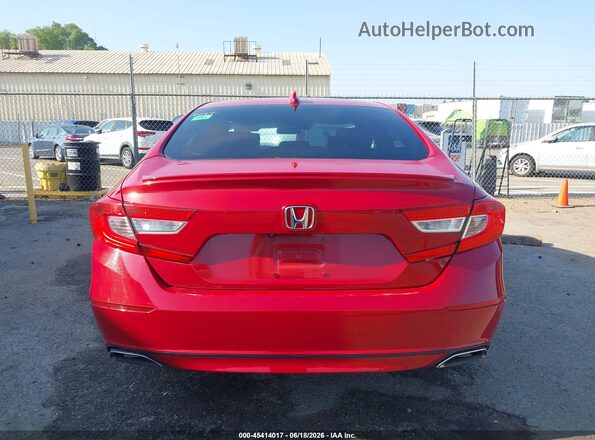 1HGCV1F34JA168310 2018 HONDA ACCORD Red 