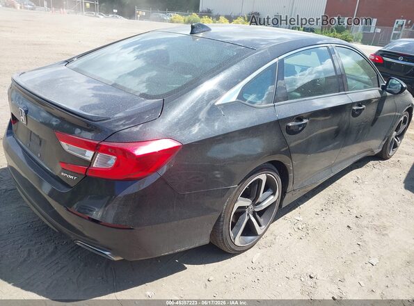 1HGCV1F34JA203394 2018 HONDA ACCORD Black Задня права чверть