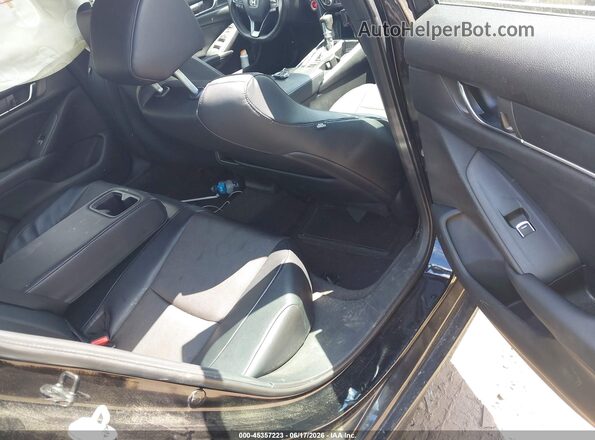1HGCV1F34JA203394 2018 HONDA ACCORD Black Вид наклейки з VIN-кодом