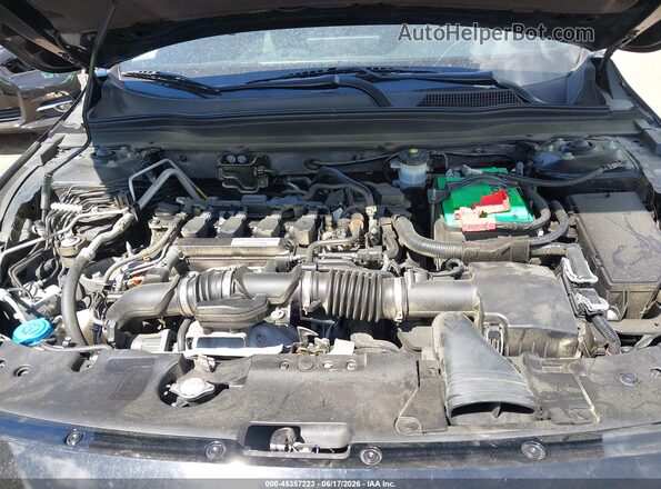 1HGCV1F34JA203394 2018 HONDA ACCORD Black Вид ззаду