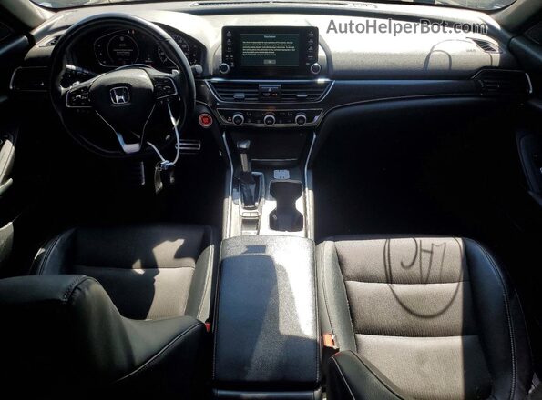 1HGCV1F34JA239649 2018 HONDA ACCORD Black წინა პანელის ხედი