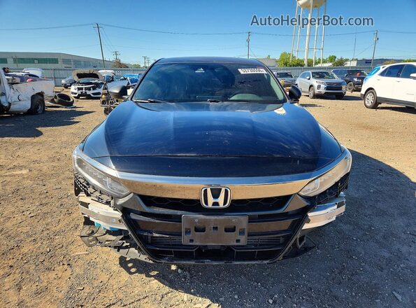 1HGCV1F34JA239649 2018 HONDA ACCORD Black წინა ხედი