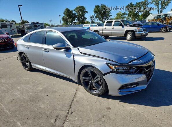 1HGCV1F34JA244981 2018 HONDA ACCORD Silver 