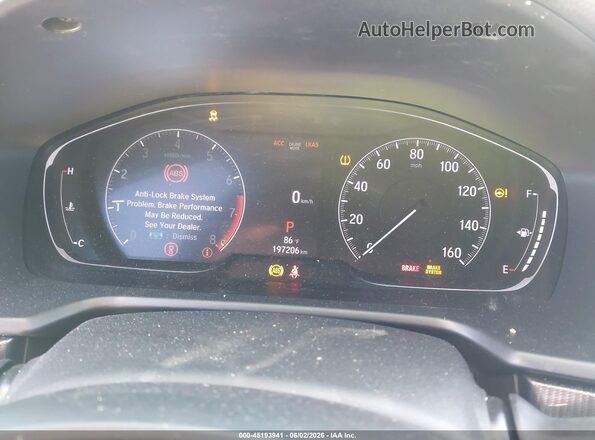1HGCV1F34KA061405 2019 HONDA ACCORD Gray უკანა სავარძლების ხედი