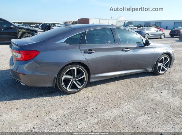 1HGCV1F34KA061405 2019 HONDA ACCORD Gray უკანა მარჯვენა