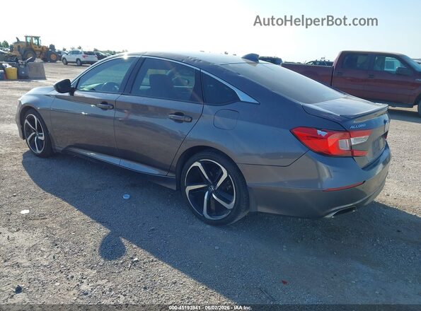 1HGCV1F34KA061405 2019 HONDA ACCORD Gray უკანა მარცხენა