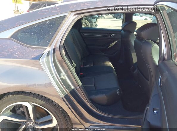 1HGCV1F34KA061405 2019 HONDA ACCORD Gray VIN კოდის სტიკერის ხედი
