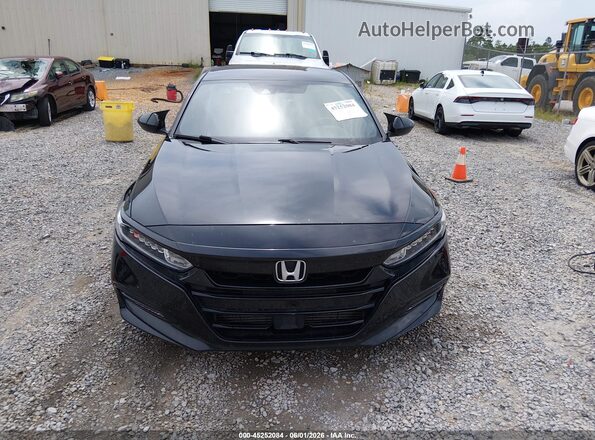 1HGCV1F34KA088121 2019 HONDA ACCORD Черный Вид щитка приборов