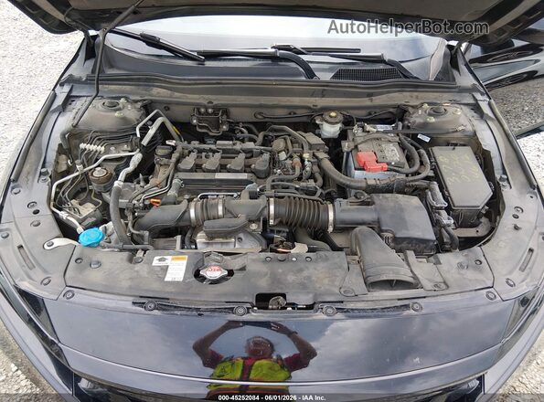 1HGCV1F34KA088121 2019 HONDA ACCORD Черный Вид сзади