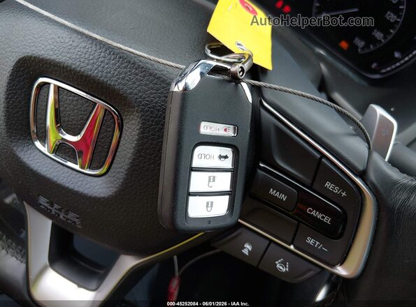 1HGCV1F34KA088121 2019 HONDA ACCORD Черный Вид панели приборов