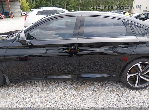 1HGCV1F34KA088121 2019 HONDA ACCORD Черный Панорамный вид салона 360°