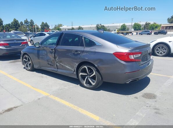 1HGCV1F34KA098289 2019 HONDA ACCORD Gray Հետևի ձախ