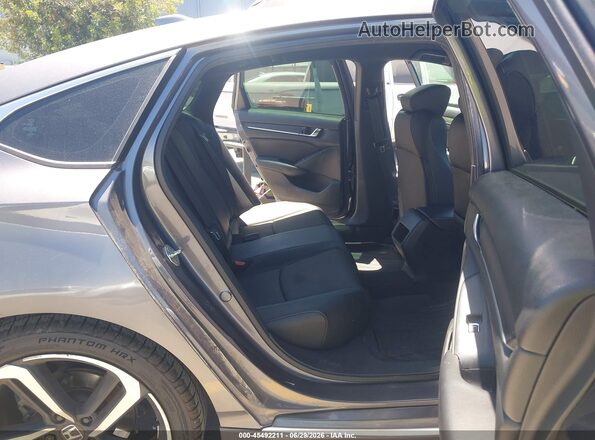 1HGCV1F34KA098289 2019 HONDA ACCORD Gray VIN կոդի պիտակի տեսք