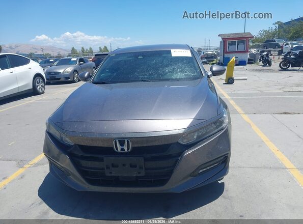 1HGCV1F34KA098289 2019 HONDA ACCORD Gray Սարքավորումների վահանակի տեսք